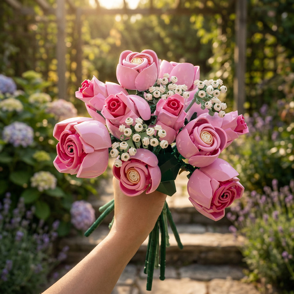 Buquê Rosa Eterno (789 peças)
