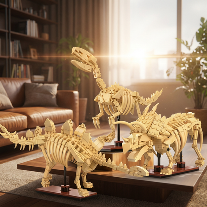 Dinossauros - Esqueletos 3 em 1 (825 peças)