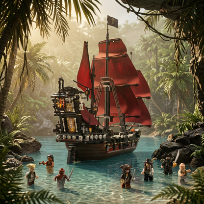 Piratas do Caribe - Vingança da Rainha Ana (1097 peças)