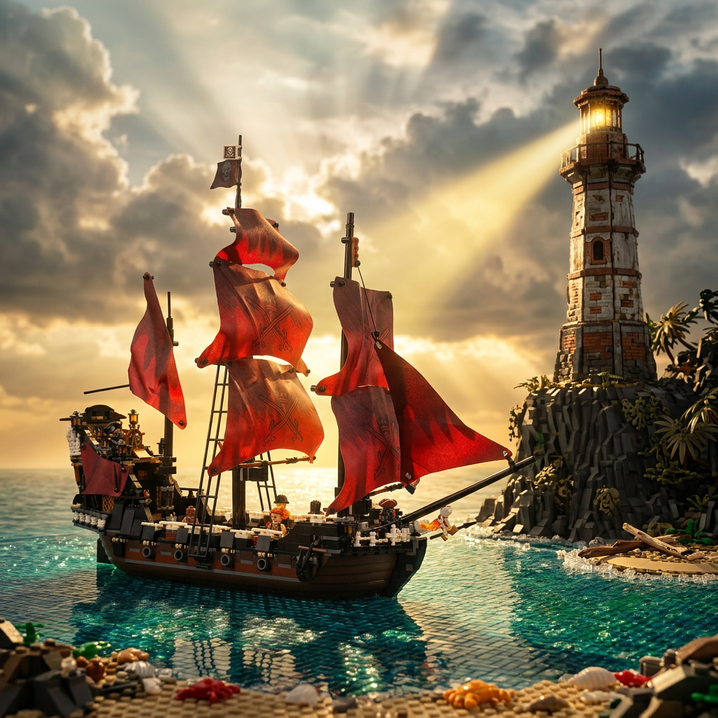 Piratas do Caribe - Vingança da Rainha Ana (1097 peças)