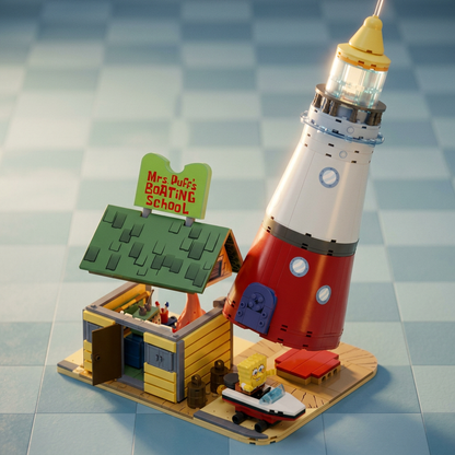 Bob Esponja - Escola de Barcos da Sra. Baiacu (629 peças)