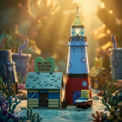 Bob Esponja - Escola de Barcos da Sra. Baiacu (629 peças)