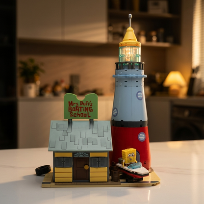 Bob Esponja - Escola de Barcos da Sra. Baiacu (629 peças)