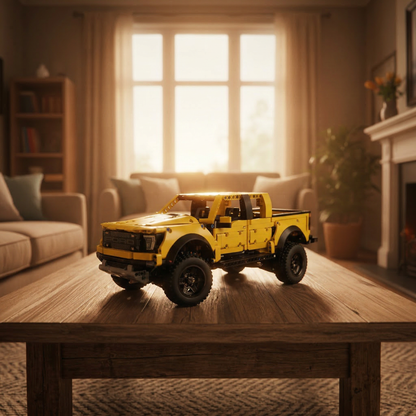 Ford F-150 Raptor Amarelo (1379 peças)