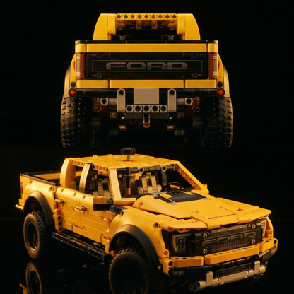 Ford F-150 Raptor Amarelo (1379 peças)