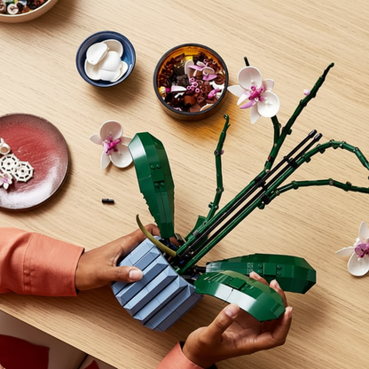 Buquê de Orquídeas em Vaso (711 peças)