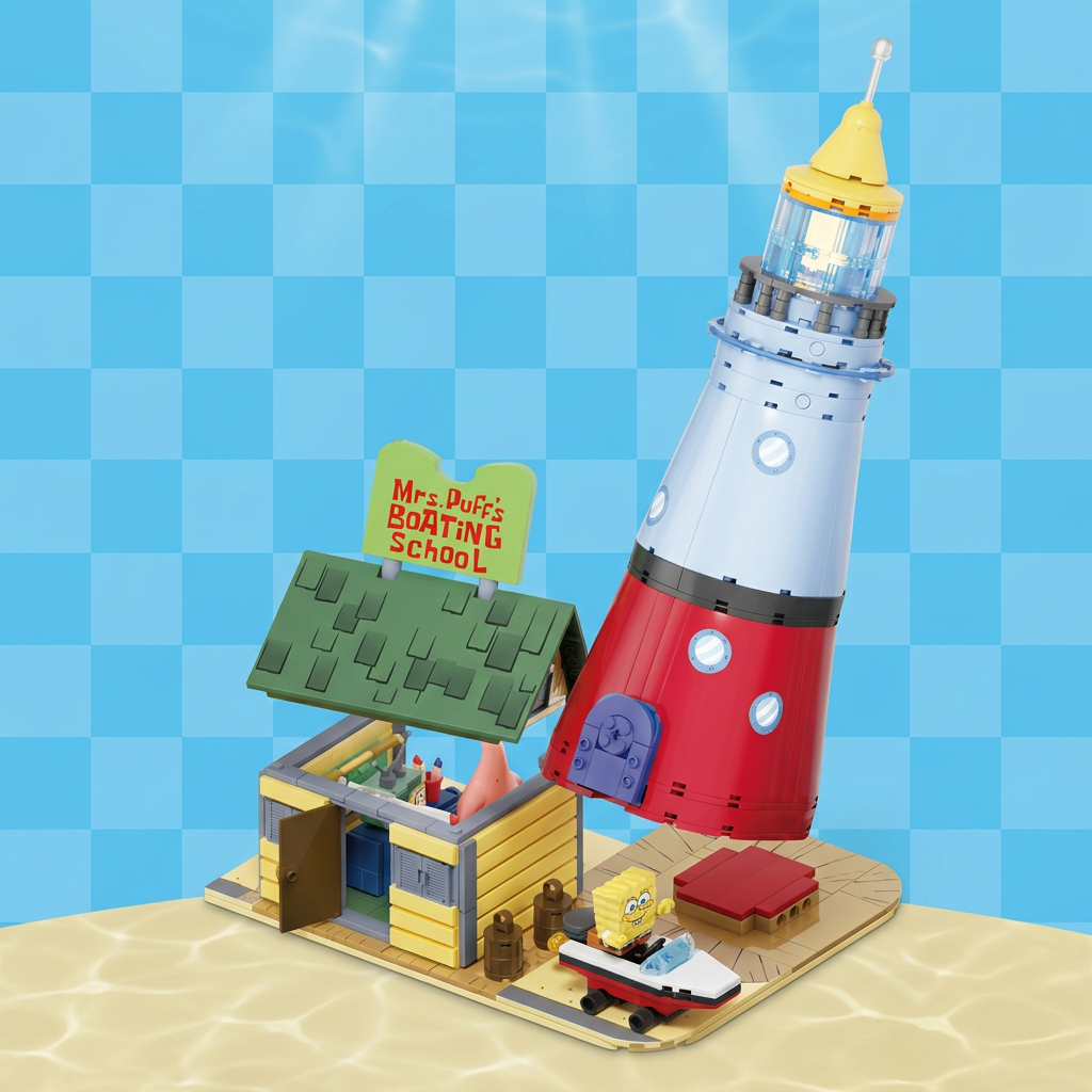 Bob Esponja - Escola de Barcos da Sra. Baiacu (629 peças)