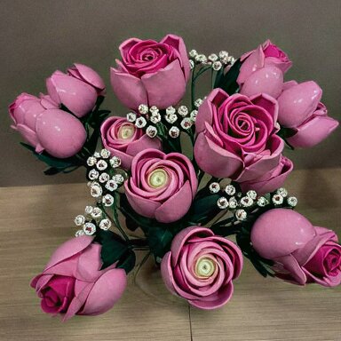 Buquê Rosa Eterno (789 peças)