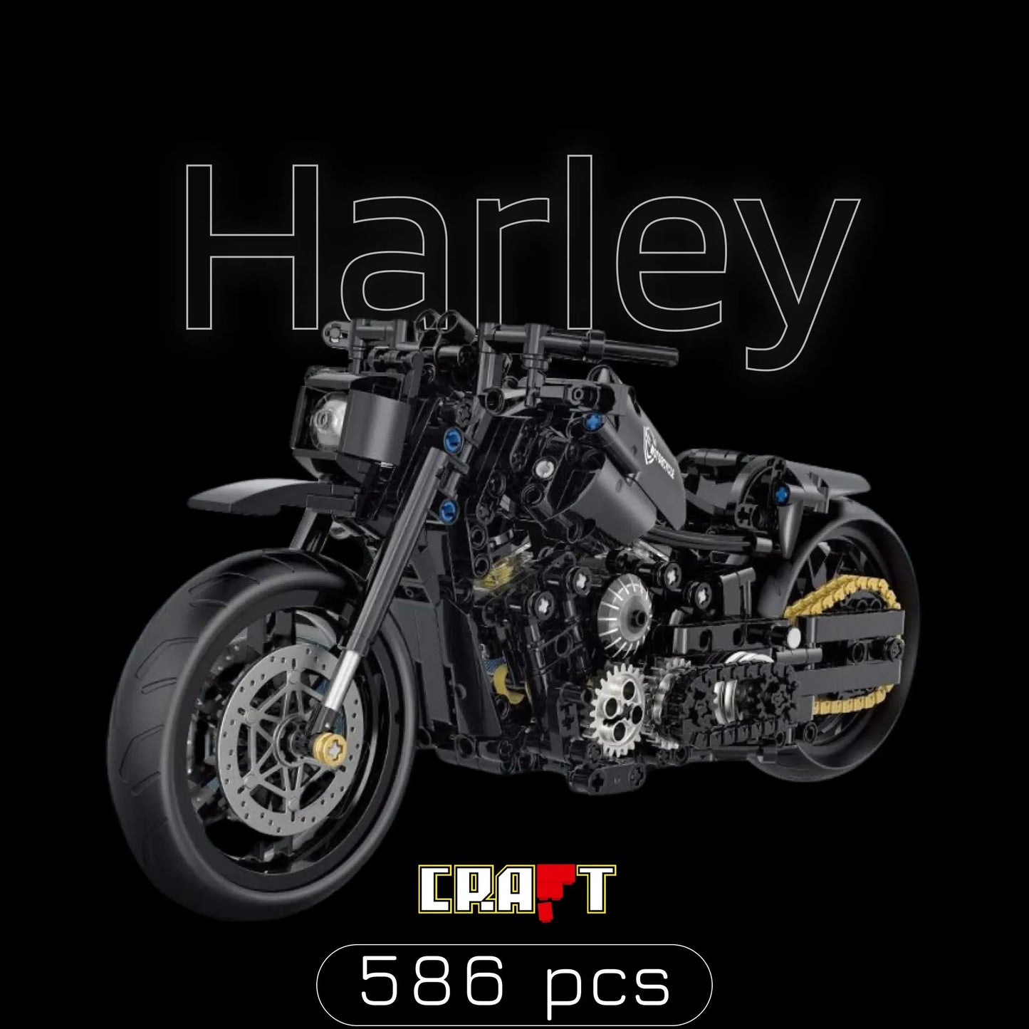 Harley Davidson (586 pçs) - Brics Craft