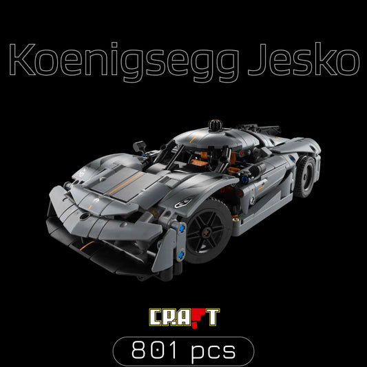 Hypercar Koenigsegg Jesko (801 pçs) - Brics Craft