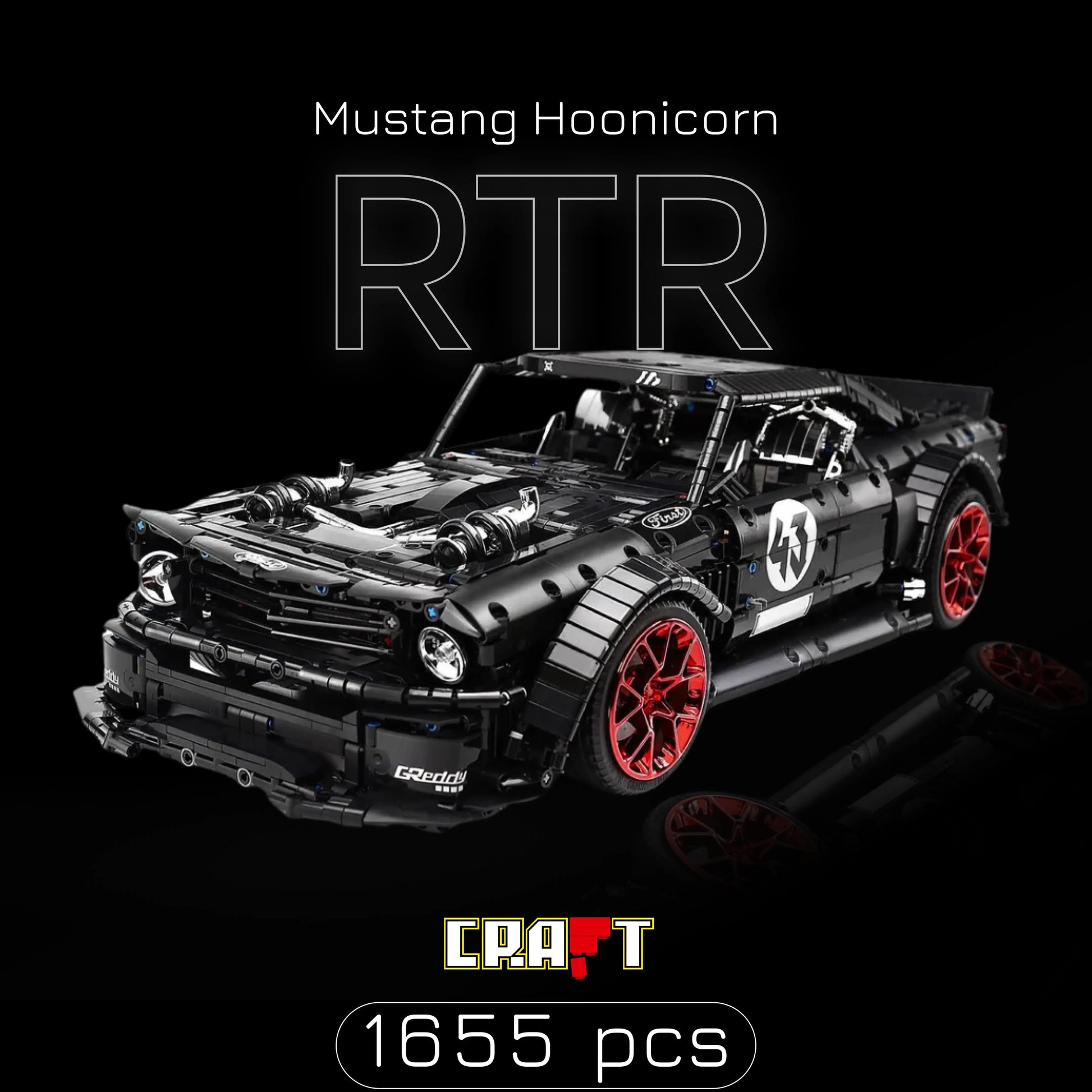 Mustang Hoonicorn RTR (1655 pçs) - Brics Craft