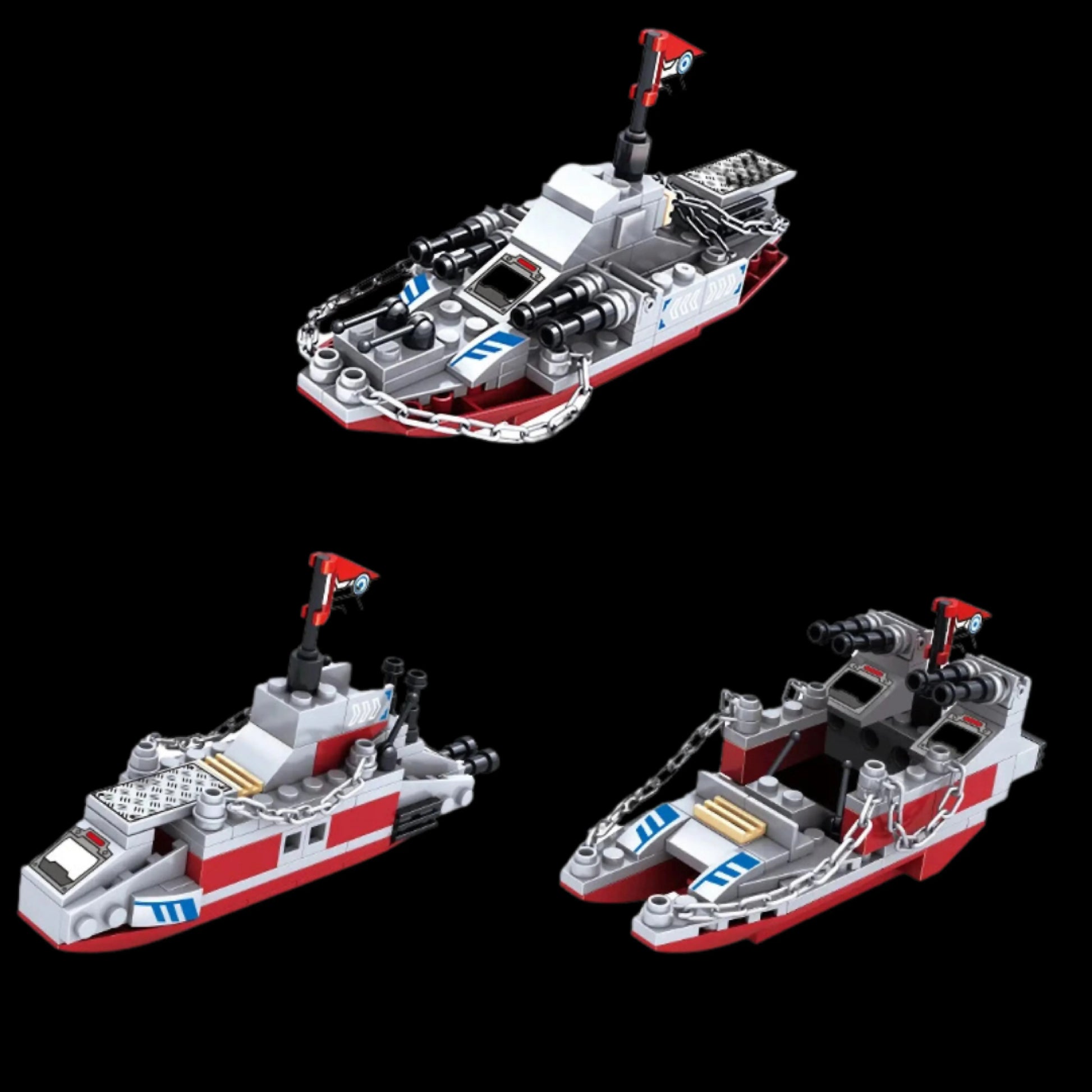 Navio de Guerra (8 em 1) - Brics Craft