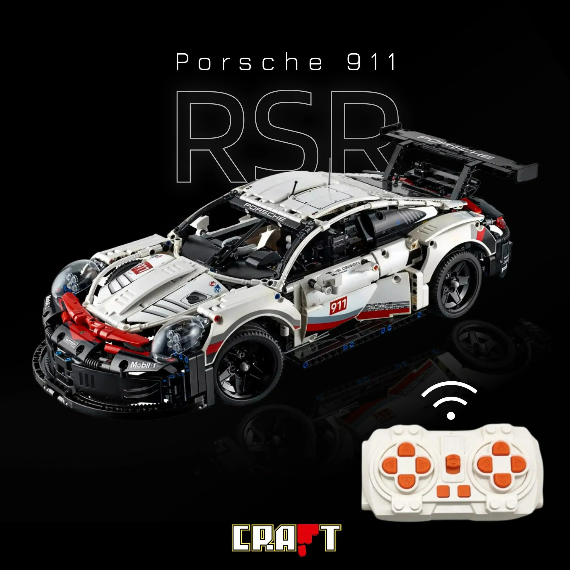Porsche 911 RSR (1580 pcs) OFF - Brics Craft