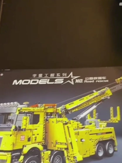 Caminhão Guincho MAN TGS Amarelo (4.883 peças)