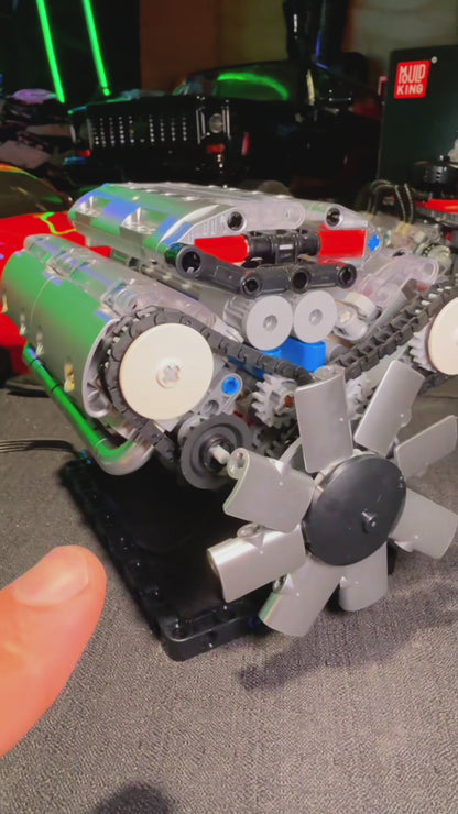 Motor V8 (535 peças)