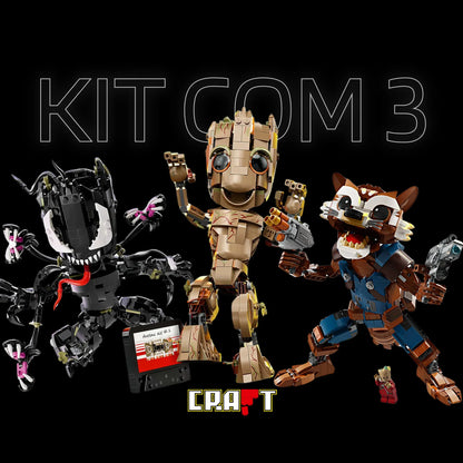 Compre Junto! Groot Venom + Groot + Rocket