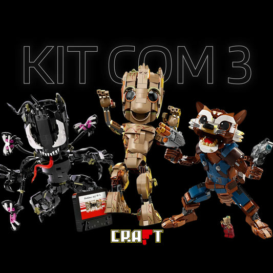 Compre Junto! Groot Venom + Groot + Rocket