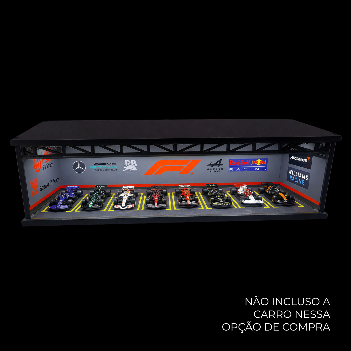 Expositor Equipes F1 para 8 Miniaturas