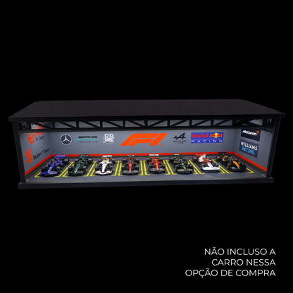 Expositor Equipes F1 para 8 Miniaturas