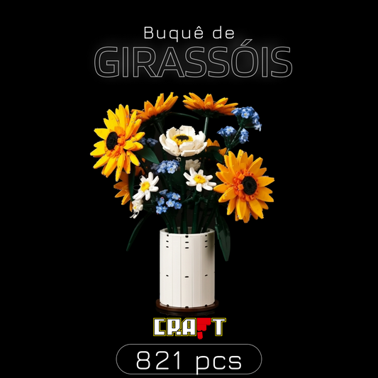 Buquê de Girassóis (821 peças)
