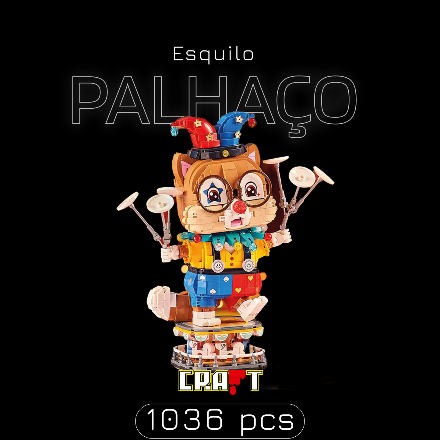 Esquilo Palhaço (1036 peças)