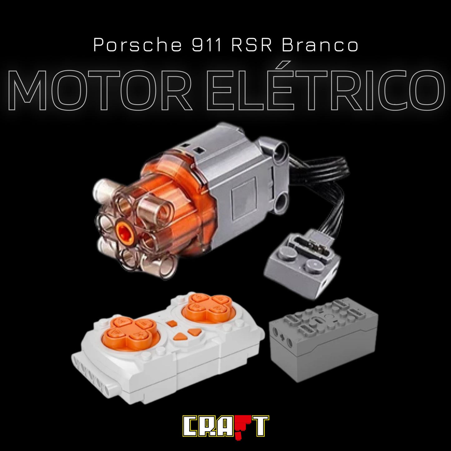 Kit Motor Elétrico para o Porsche 911 RSR Branco