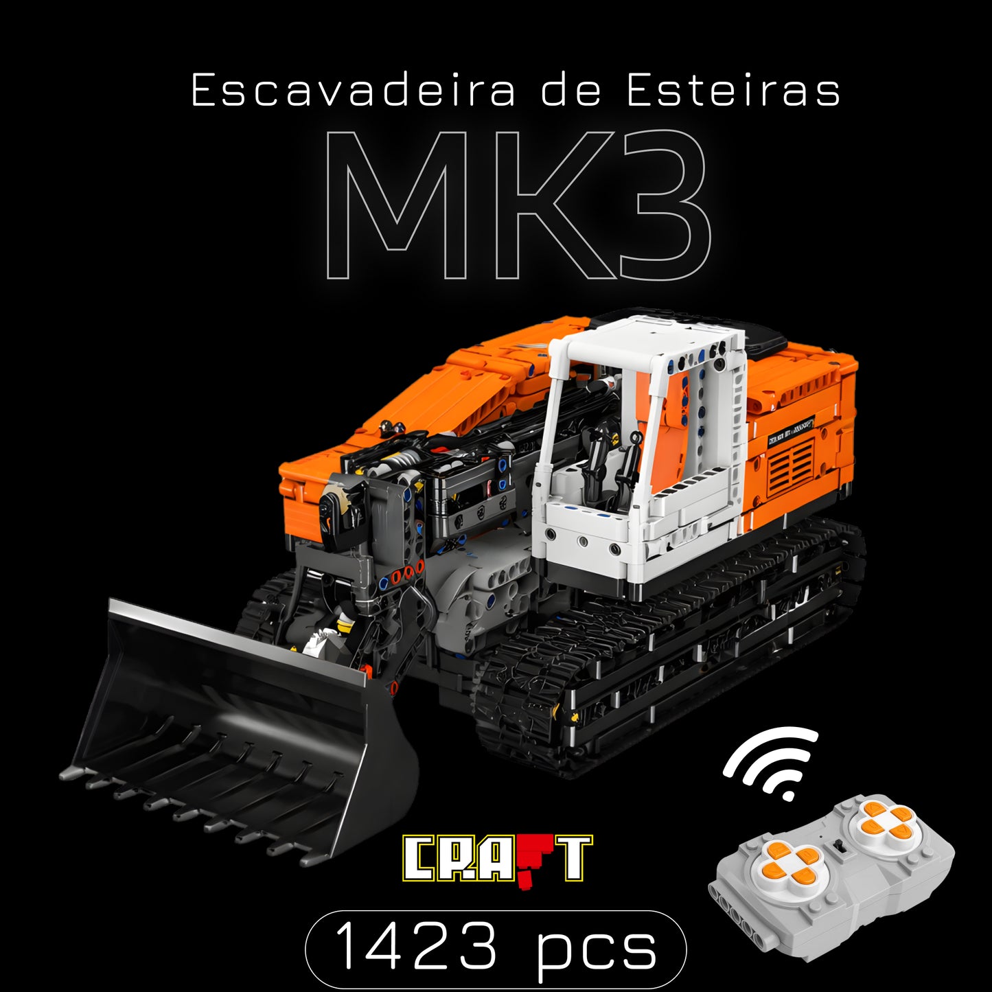 Escavadeira de Esteiras MK3 (1.423 peças)