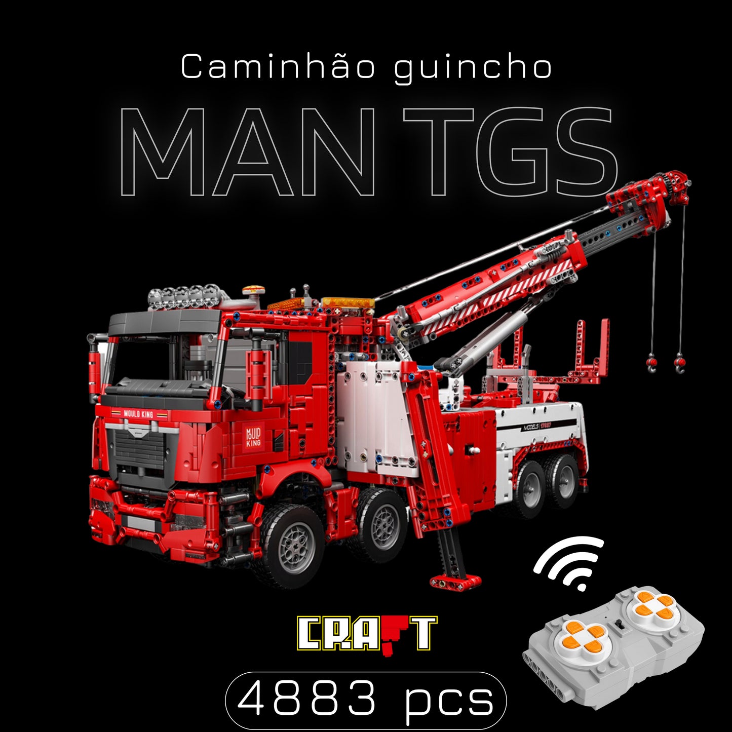 Caminhão Guincho MAN TGS (4.883 peças)