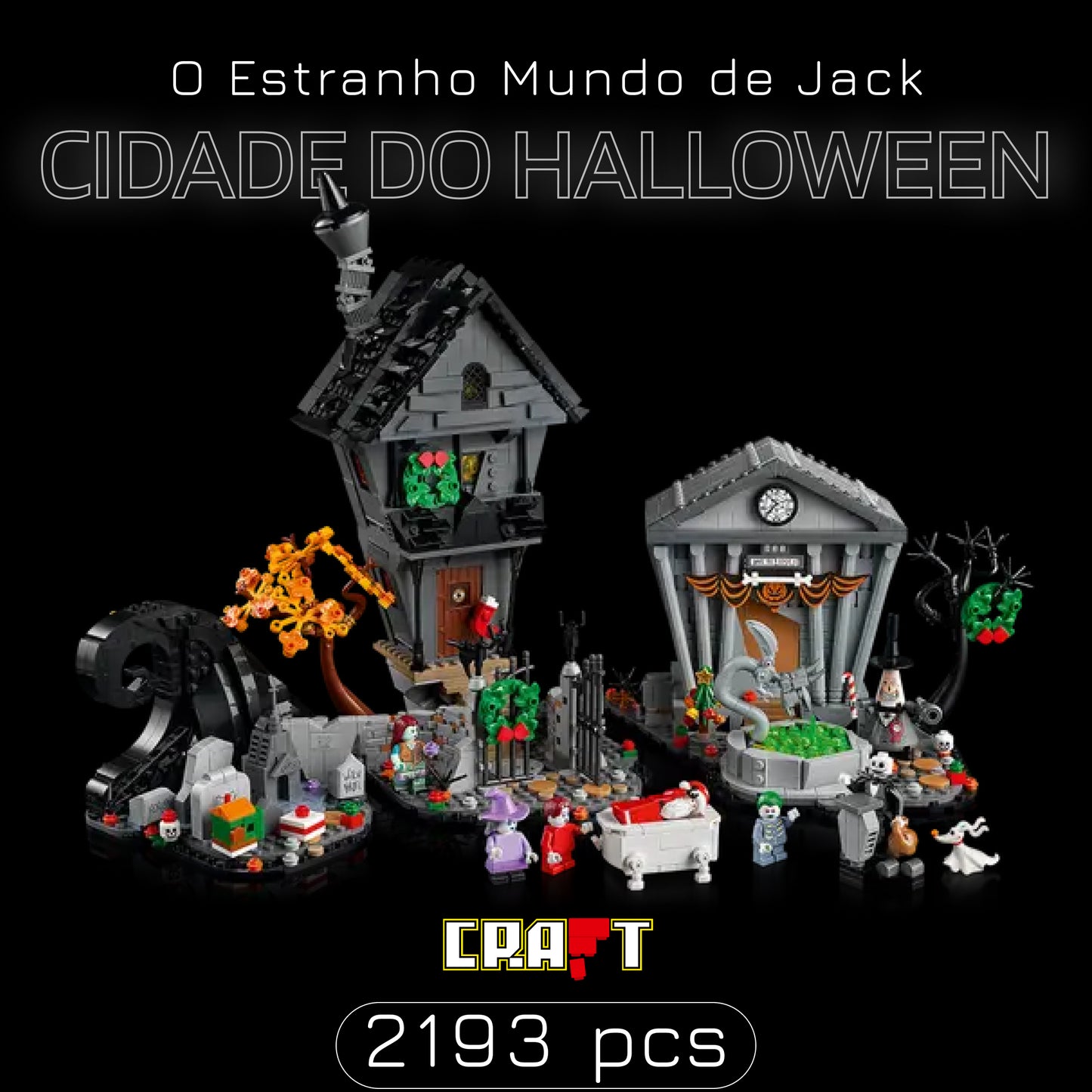 Cidade do Halloween - O Estranho Mundo de Jack (2193 peças)