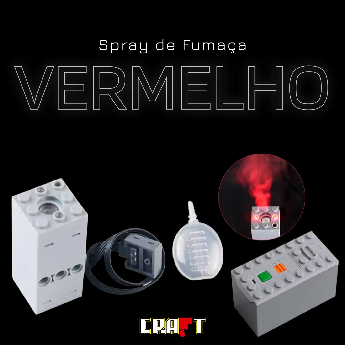 Spray de Fumaça - Azul e Vermelho