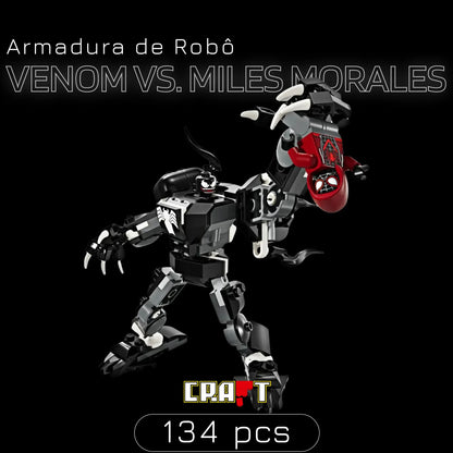 Armadura de Robô - Venom vs. Miles Morales (134 peças)
