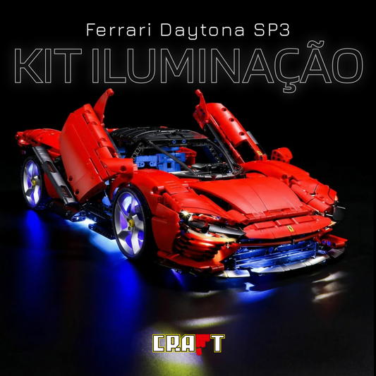 Kit de Iluminação para a Ferrari Daytona SP3 (3378 peças)