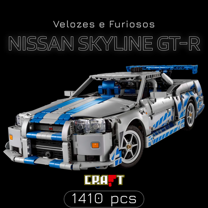 (49% OFF) Velozes e Furiosos - Nissan Skyline GT-R (1410 peças)