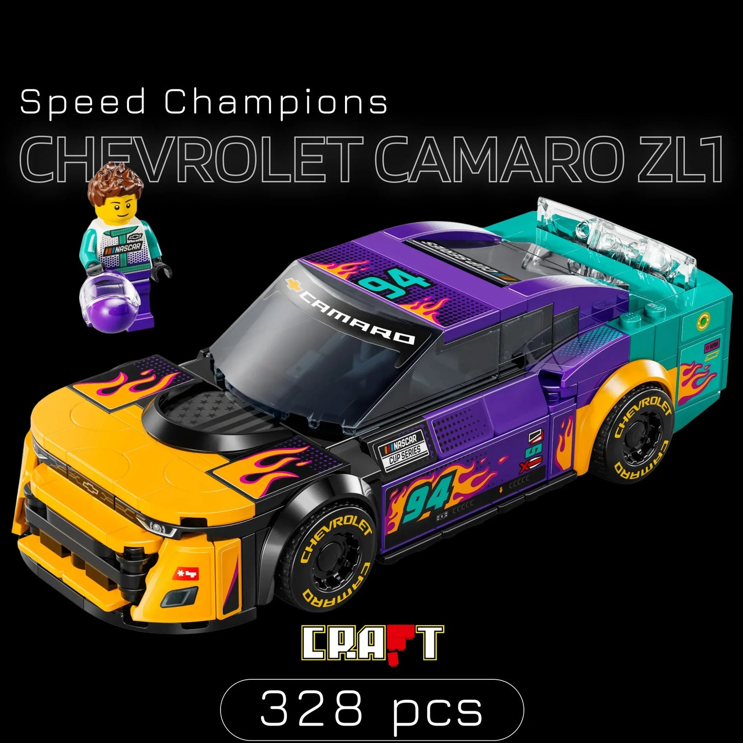 Speed Champions - Chevrolet Camaro ZL1 (328 peças)