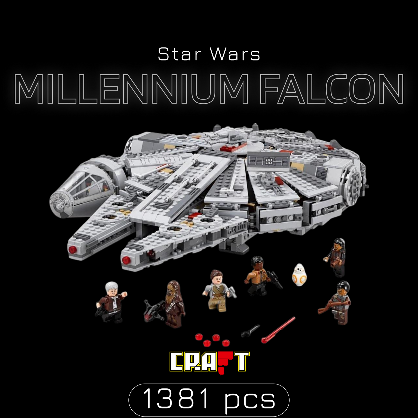 Star Wars - Millennium Falcon (1381 peças)