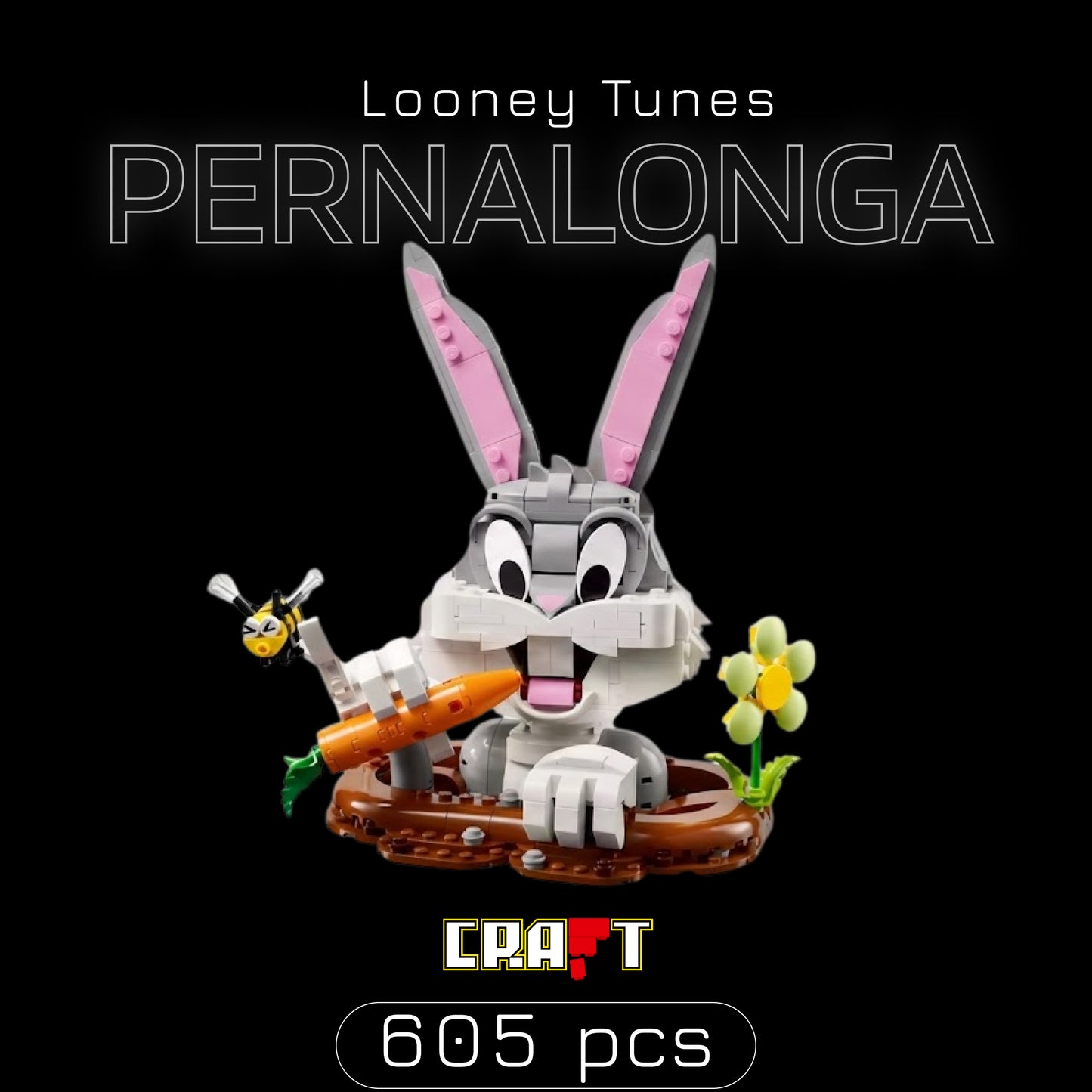 Looney Tunes - Pernalonga (605 peças)