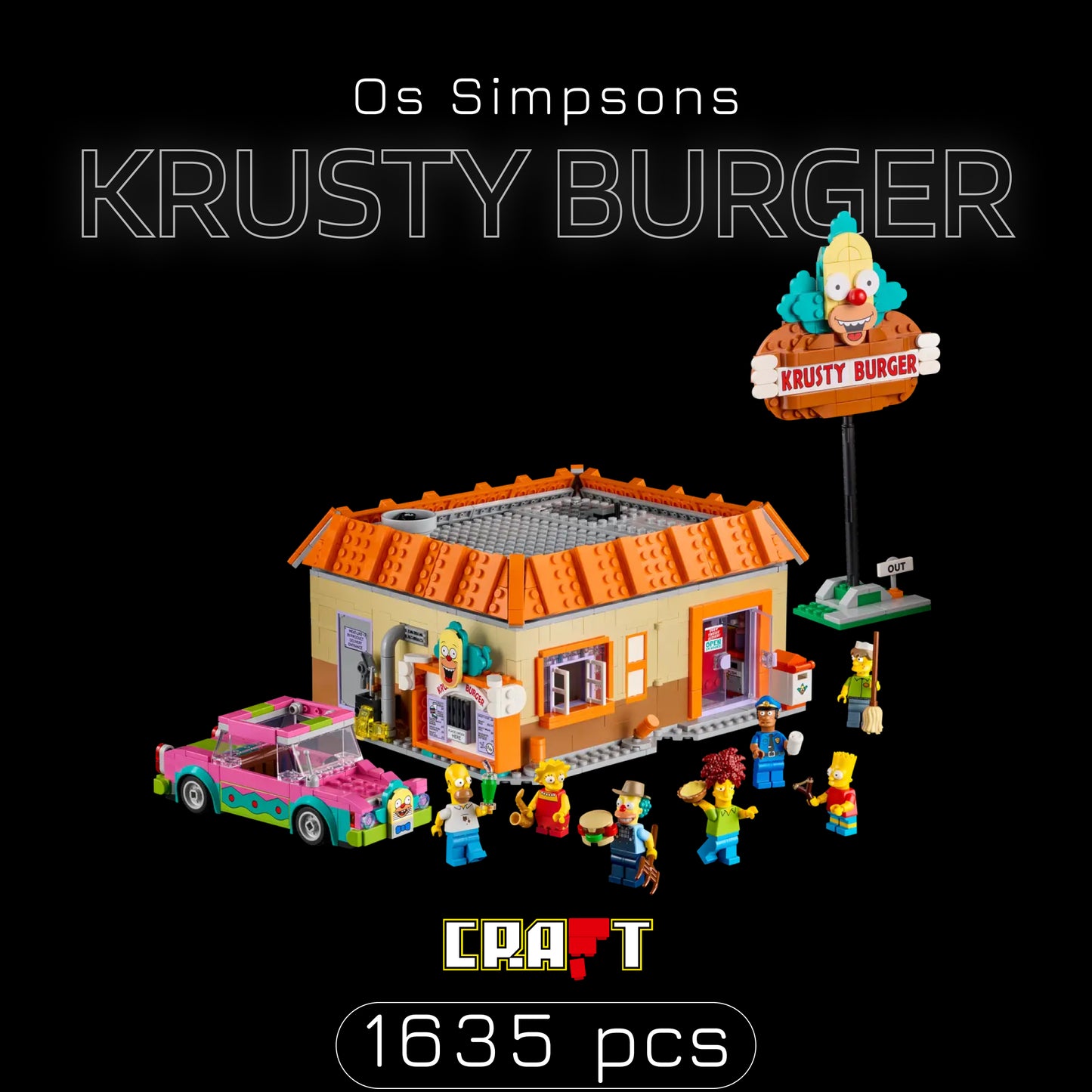 Os Simpsons - Krusty Burger (1635 peças)