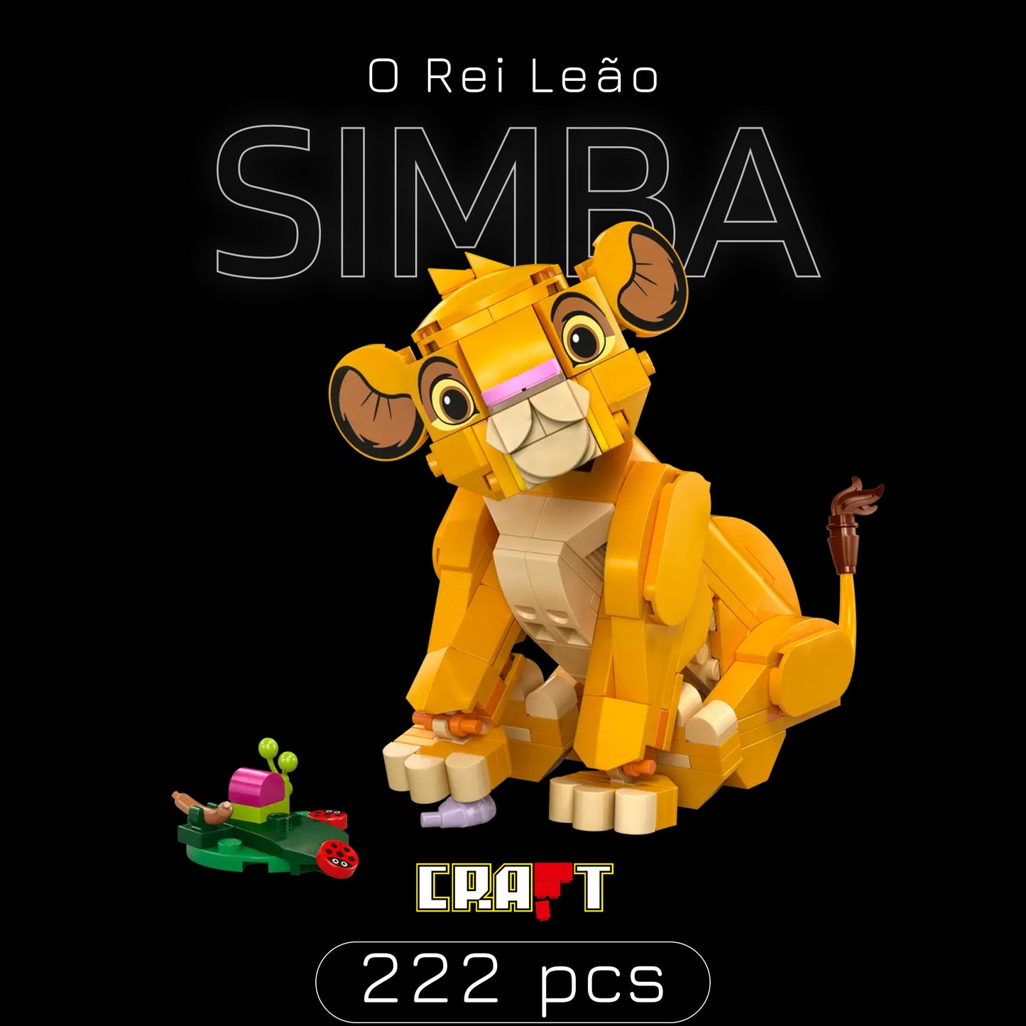 Simba, o Filhote do Rei Leão (222 peças)