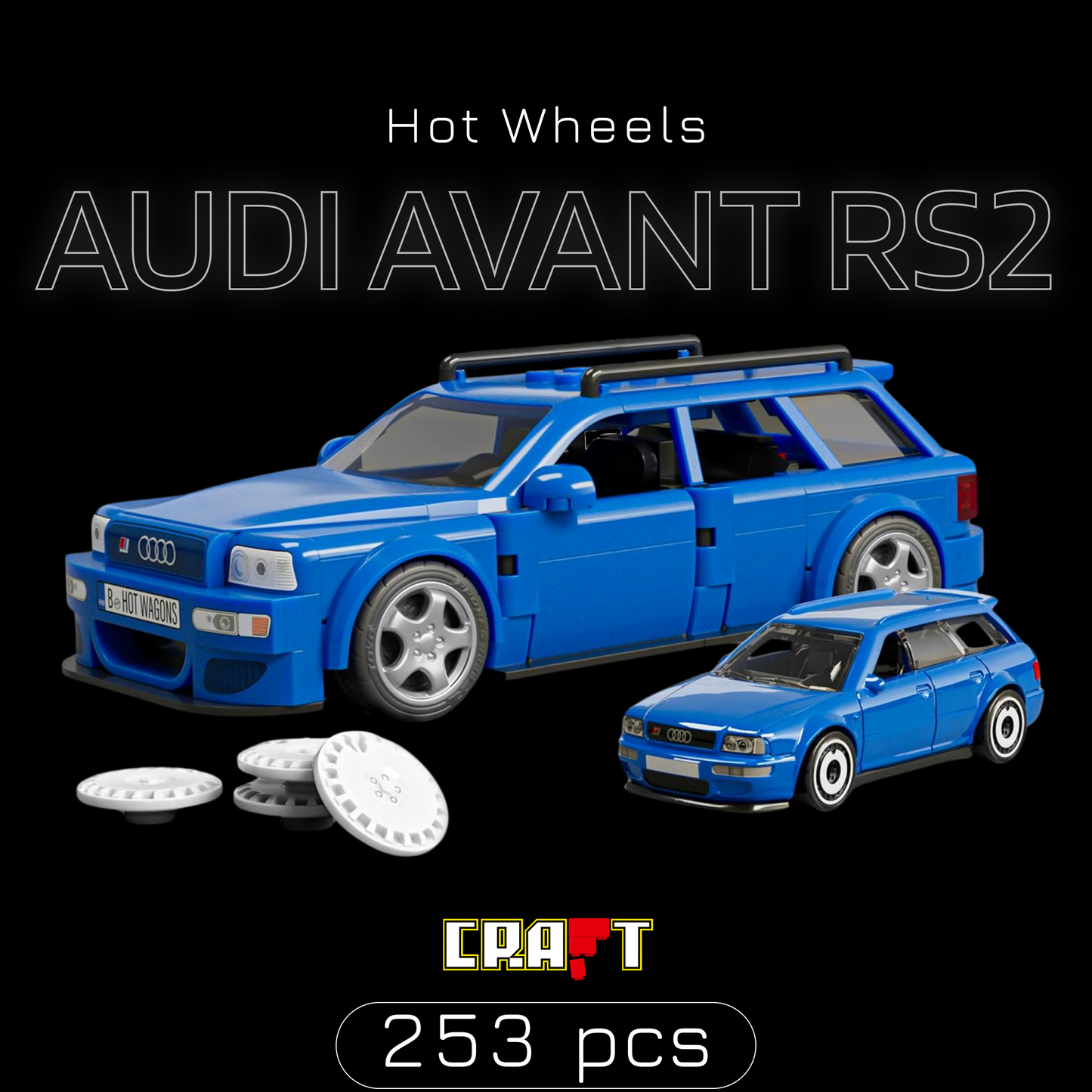 Hot Wheels - Audi Avant RS2 (253 peças)