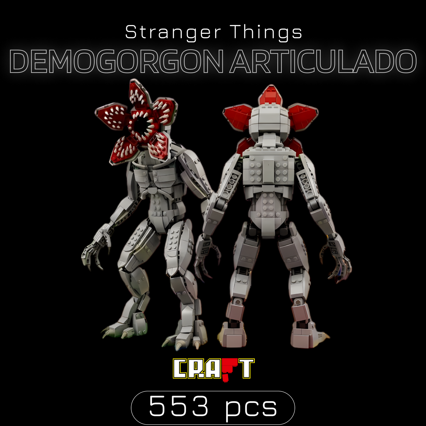 Stranger Things - Demogorgon Articulado (553 peças)