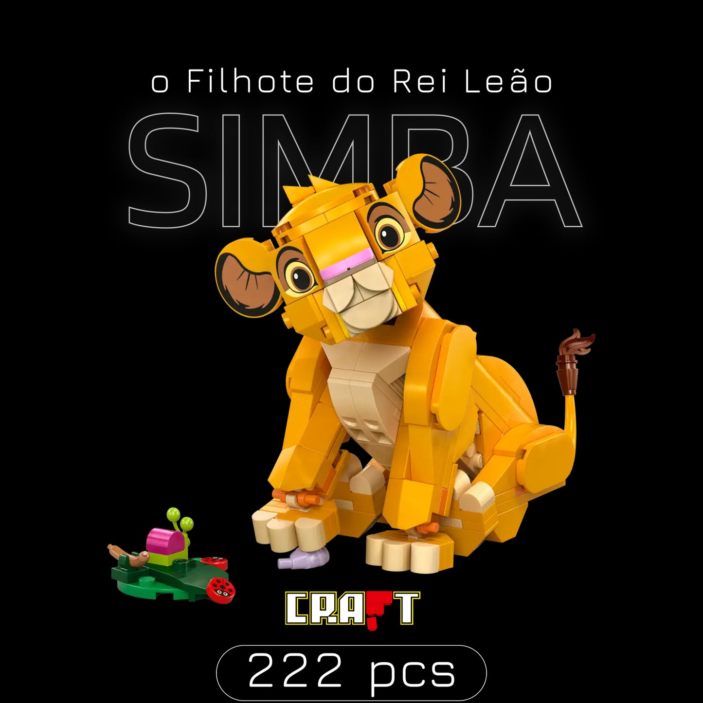Simba, o Filhote do Rei Leão (222 peças)